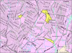 Census Bureau map of South Hackensack, New Jersey