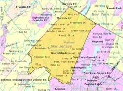 Census Bureau map of West Milford, New Jersey