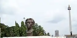 Chairil Anwar statue, a prominent Indonesian writer