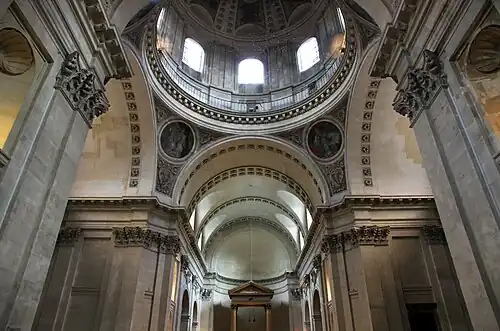 Ceiling and dome of the chapel