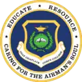 Emblem for USAF Chaplain Corps College, incorporating shield, no religious symbols, 2010
