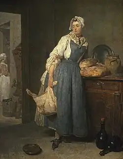 The Return from the Market (1738–39), oil on canvas, 47 x 38&nbsp;cm., Louvre