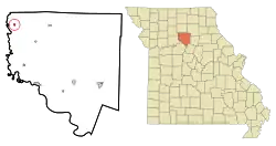 Location of Sumner, Missouri