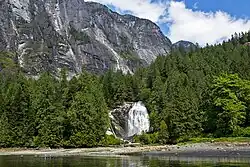 Chatterbox Falls from distance