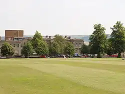 General Hospital (central block) and attached railings