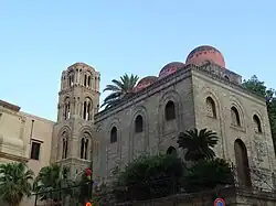 The Arab-Norman Chiesa di San Cataldo, local church to the order in Palermo, Sicily, since 1937.