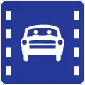 High-occupancy vehicle lane