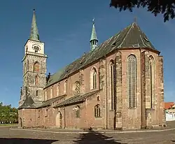 South-eastern view at the presbytery