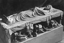 Unknown author, Christ in His Tomb, 14th-15th Century, stone, 64 x 151 x 65&nbsp;cm