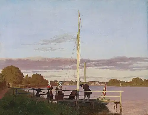 View of Østerbro from Dosseringen (1838)