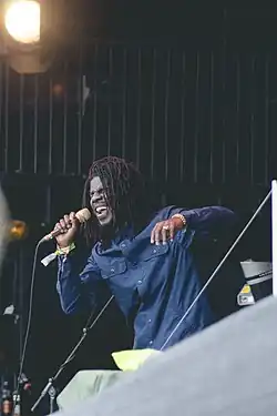 Chronixx performing live in 2015
