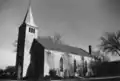 The church as it appeared in 1969 with the 1954 steeple