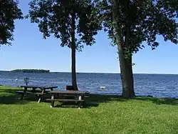 Oneida Lake from Williams Park in Cicero.