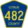 County Road 482 marker