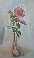 Rose in a phial
