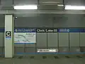The subway platform at Clark/Lake, the network's busiest tri-level station