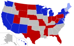 Class 1 US Senators by State & Party