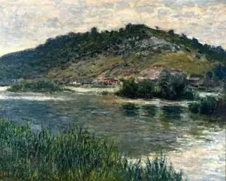 Paisaje en Port-Villez, 1883, by Claude Monet