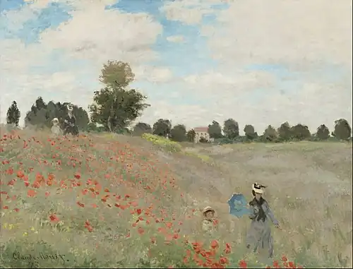 Coquelicots, La promenade (Poppies), 1873, Musée d'Orsay, Paris