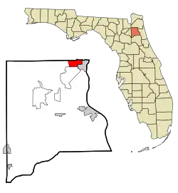 Location in Clay County and the state of Florida