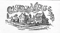 An image of Cleadon Village illustrated by Walter Scott for the Monthly Chronicle of North-Country Lore and Legend, 1891.