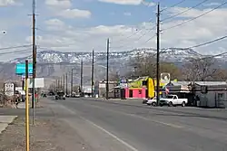 F Road (U.S. Route 6) in Clifton looking toward Grand Mesa