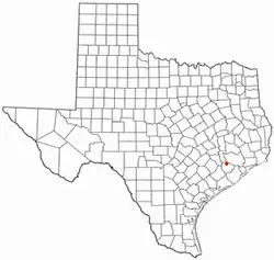 Location of Clodine, Texas