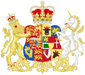 Arms of Queen Charlotte, from 1801 to 1816