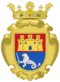 Arms of Spanish Manila, which were sometimes used for the Philippines as a whole.