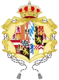 Coat of arms as Queen Dowager (1700–1740)