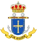 Coat of Arms of the Naval Command of Gijón Maritime Action Forces (FAM)