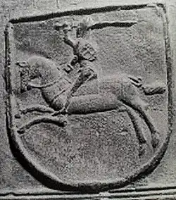 Lithuanian Vytis (Waykimas) on Tenebrat Bell (which was possibly funded by Jogaila in circa 1388) of St. Mary's Basilica in Kraków[97]