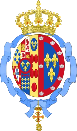 Coat of Arms as Princess of the Two Sicilies (1940-present)