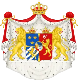 Royal coat of arms (1844–1905) of Sweden and Norway