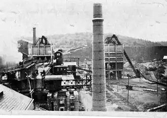 General view above the coking plant.