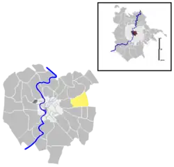 Position of the quartiere within the city of Rome