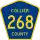County Road 268 marker