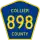 County Road 898 marker