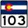 Colorado State Highway Route 103