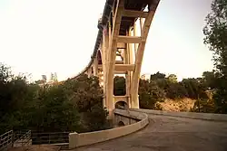 The Colorado Street Bridge 2020; view from underneath.
