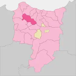 Location of Temsamane in Driouch Province