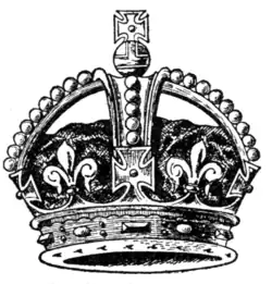 The authorised heraldic crown of 1901