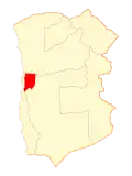 Map of Alto Hospicio commune in Tarapacá Region
