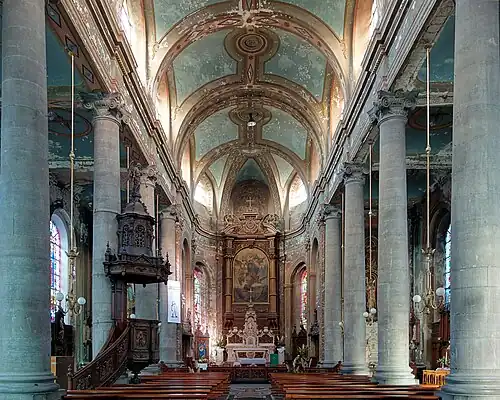 Interior of Saint-Wasnon, Condé-sur-l'Escaut (1751)