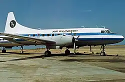 An Air Rajneesh Convair 240 at Big Muddy Ranch Airport