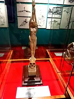 This is the copy of Triumph of Science Rizal sculpture given by Jose Rizal to Ferdinand Blumentritt