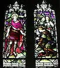 Stained glass window based on Acts 10