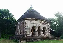 Abandoned temple Gour Nitai at Tejpal
