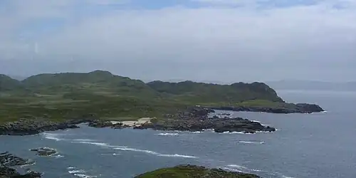 Corrachadh Mòr as seen from the Ardnamurchan Point lighthouse