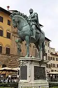 Equestrian Monument of Cosimo I by Giambologna (1594), honoring Cosimo I de' Medici